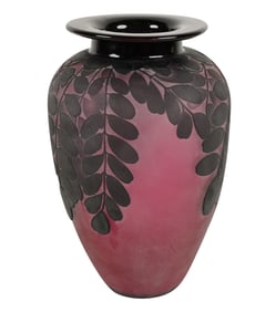 A Kelsey Murphy Cameo Glass Vase