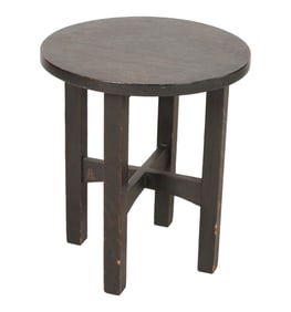 A Gustav Stickley Arts and Crafts Oak Taboret