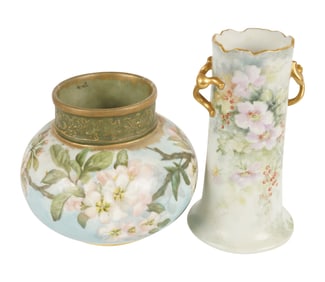 Two Limoges Porcelain Vases