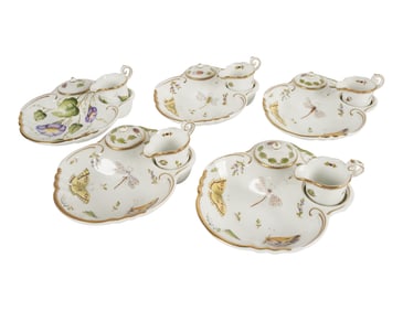 Five Anna Weatherley Designs Porcelain Strawberry Dishes
