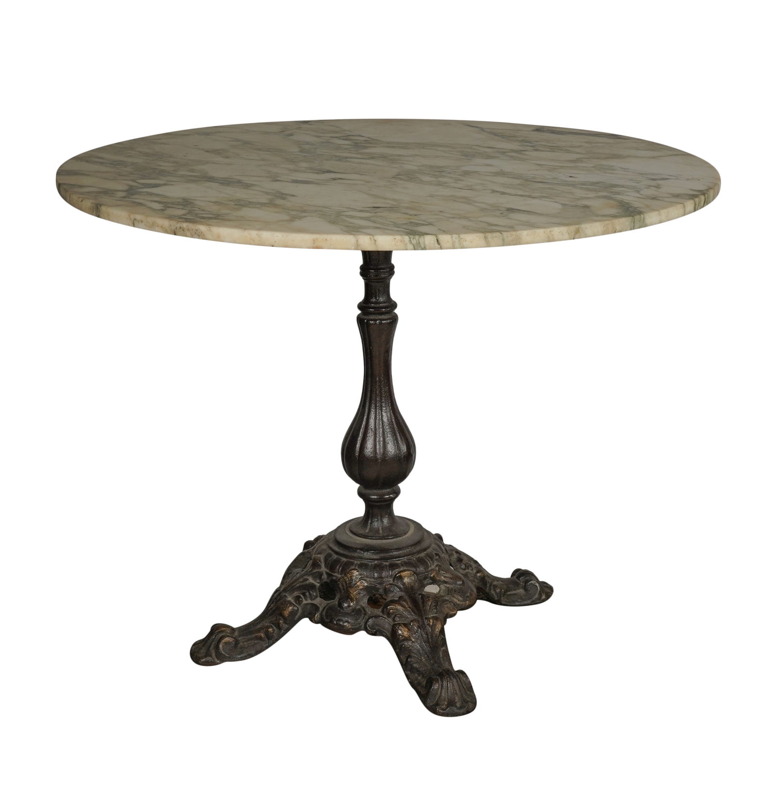 A French Marble-Top Iron Bistro Table (1 of 11)