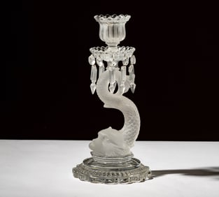 A Baccarat Crystal Candlestick
