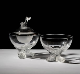 A Set of Lalique Igor Caviar Servers
