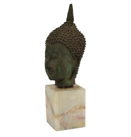 A Bronze Head of Buddha