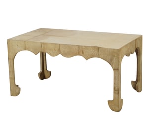 A Parchment-Clad Coffee Table