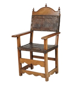 A Spanish Colonial-Style Hall Chair