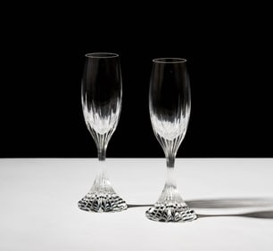 A Pair of Baccarat "Massena" Champagne Flutes