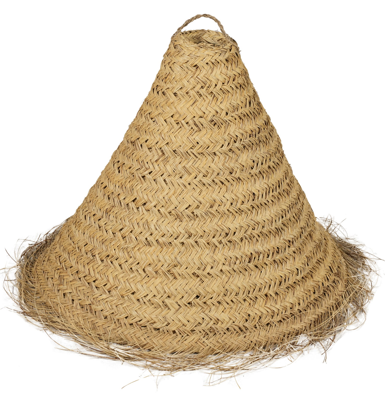 A Wicker Fishnet Hanging: 18 x 34 in.( 45.7 x 86.4 cm.) Notes: This item does not qualify for in-house shipping. Please see our preferred shippers list for quotes or arrange for local pickup. https://www.abell.com/buy-sell/how