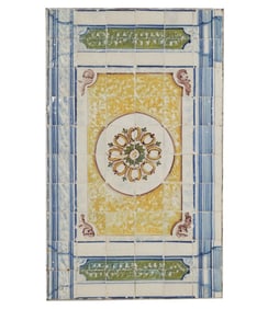 A Large Panel Composed of Portuguese Tiles