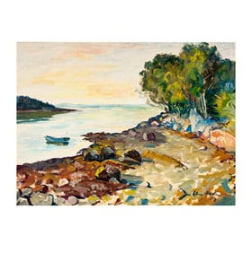 Elmer Stanley Hader, New York, California 1889-1973, Evening Reflections