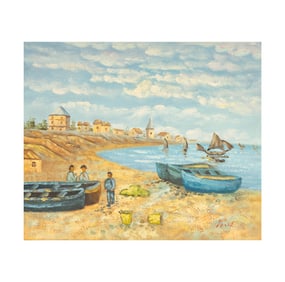 After Monet: Harbor Scene