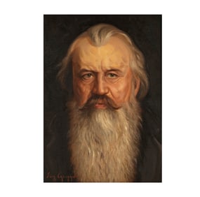 Eugene Califano, Italian 1893-1974, Portrait of Johannes Brahms