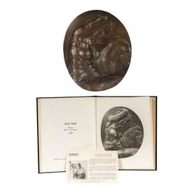 Kahlil George Gibran, American 1922-2008, Oval Nude