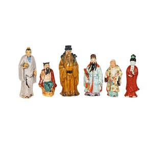 A Group of Chinese Porcelain Figures