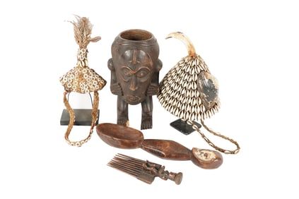 A Group of African Wood Carvings