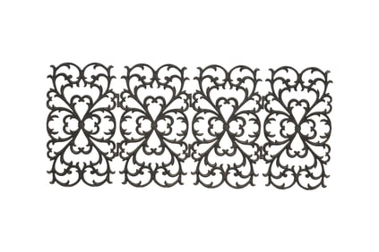 An Wrought Iron Folding Firescreen