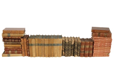 A Collection of Leather-Bound Books