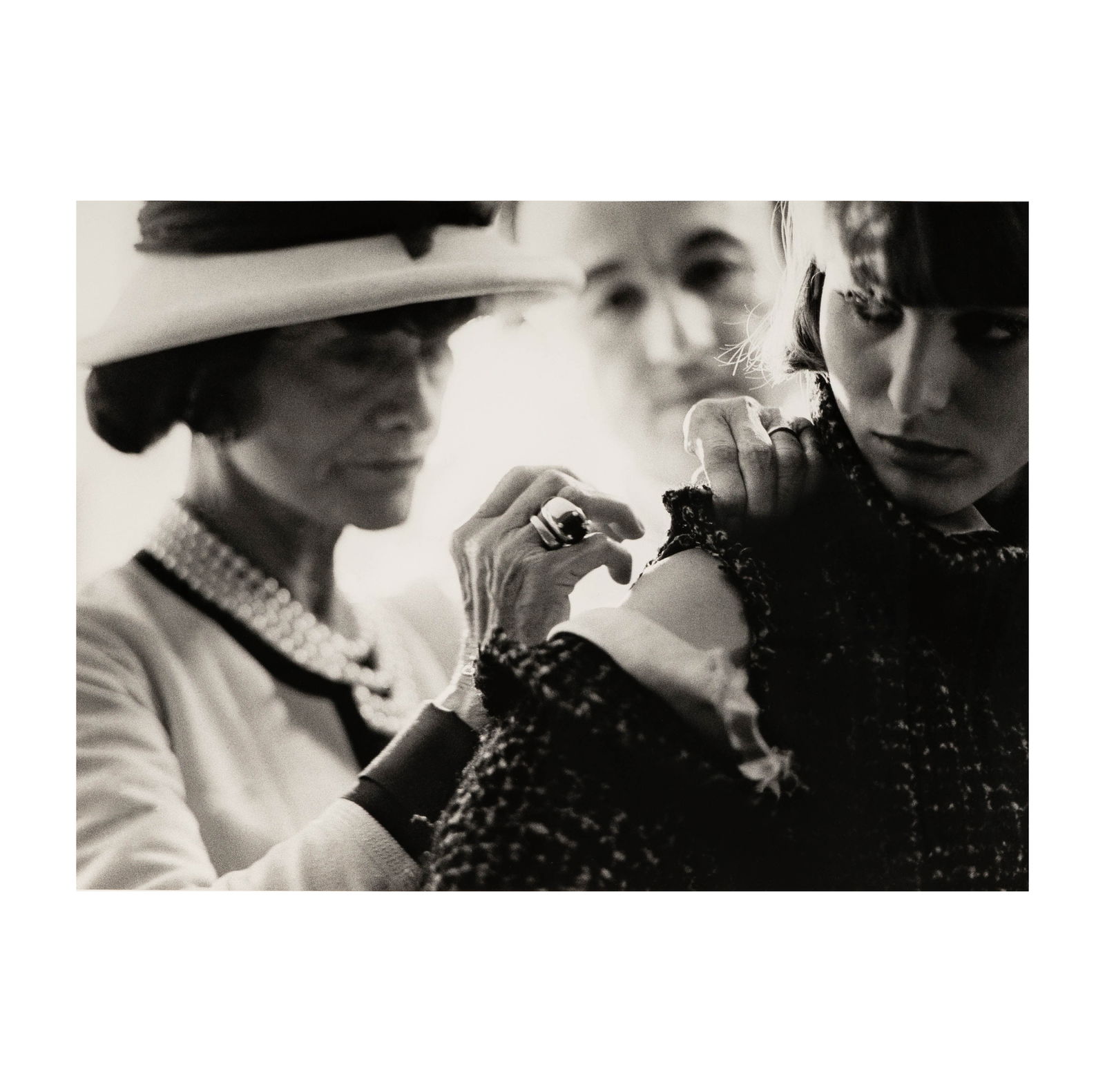 Douglas Kirkland, Canadian 1935-2022, Coco Chanel Paris 1962: Douglas Kirkland Canadian 1934-2022 Coco Chanel Paris 1962 photographic print ed. 7/24; signed and titled in pencil to lower margin Sight: 22 1/4 x 29 1/4 in. (56.5 x 74.3 cm.), Frame: 35 x 42 in. (88