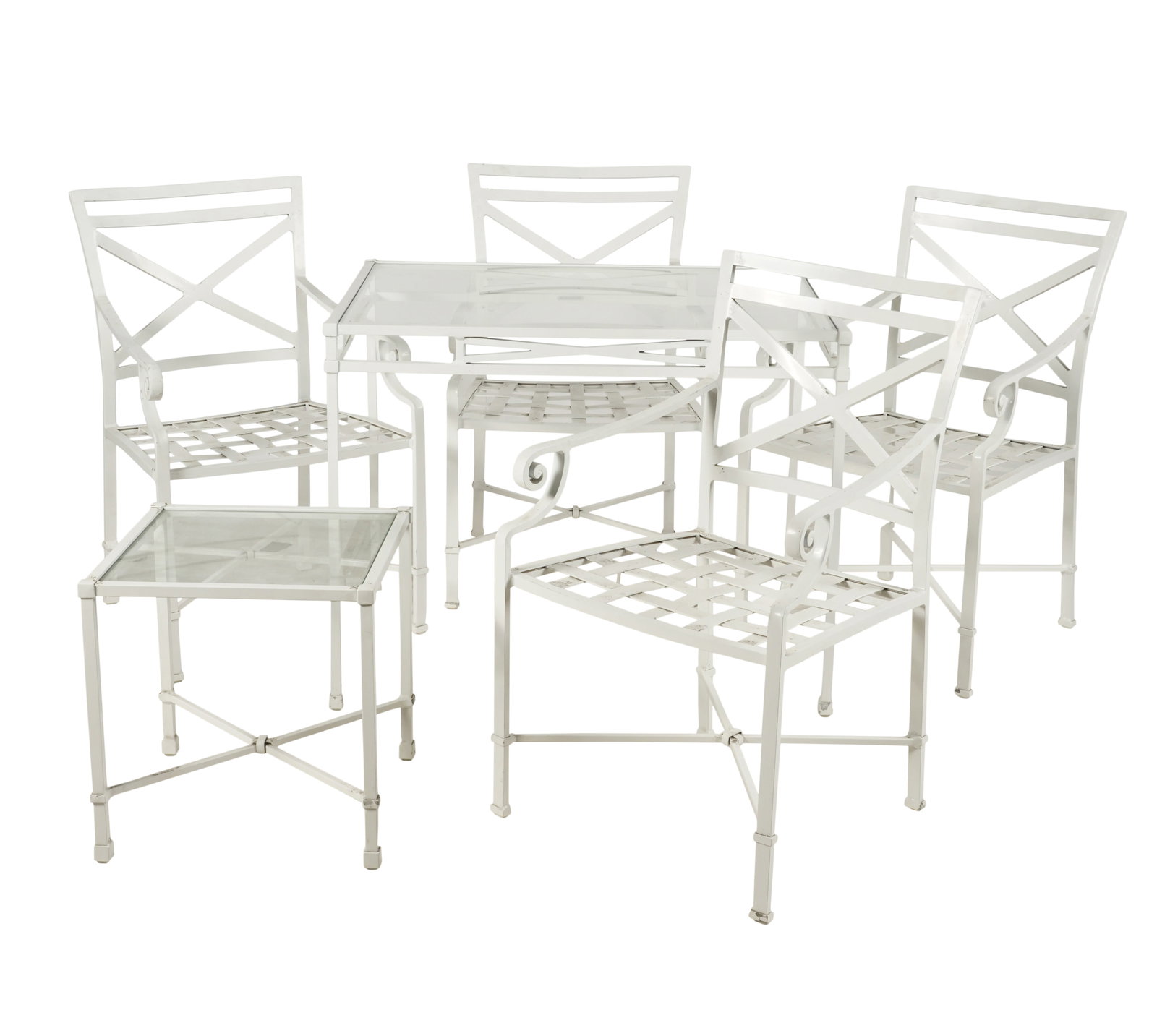 A Brown-Jordan White-Painted Patio Set (1 of 10)