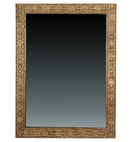 A Carved Giltwood Rectangular Mirror