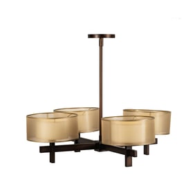 A Contemporary Four-Light Ceiling Light Fixture