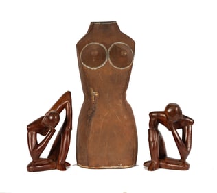 A Group of Abstract Figural Sculptures