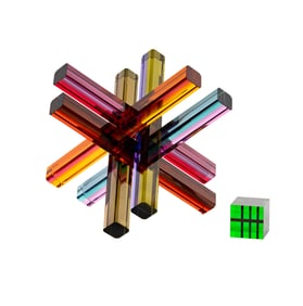 Shlomi Haziza, Israeli 1969-2005, Two Works (Infinity and Cube)