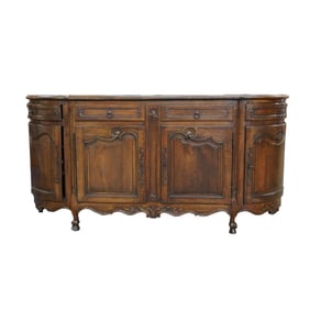 A French Regence-style Parquetry Oak Buffet