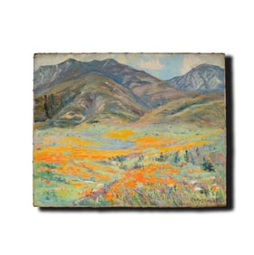 Marie Boening Kendall, American 1885-1953, Poppyfields Landscape