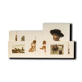 Roger Hebbelinck, Belgian 1912-1987, Eight Works