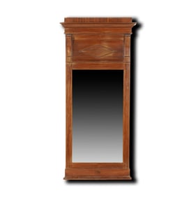 An English Line-Inlaid Wall Mirror