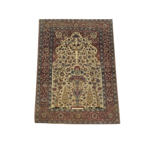 A Persian Tree of Life Rug 6' 10" x 4' 8"