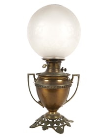 A Bradley and Hubbard Oil Lamp