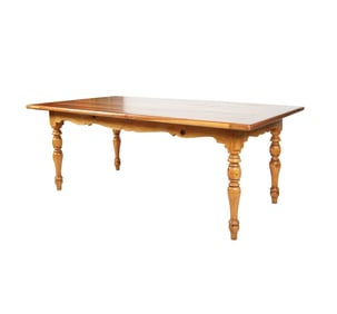 A Provincial-Style Pine Dining Table