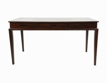A Contemporary Stained Wood Writing Table