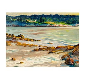 Elmer Stanley Hader, New York, California 1889-1973, Untitled (Rocky Cove)