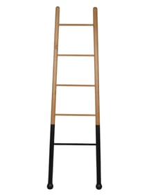 A Modernist Oak Library Ladder