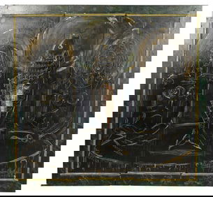 Steven G Solberg, 20th century, Untitled (Abstract Triptych)