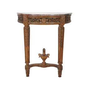 A Neoclassical-Style Demilune Console Table