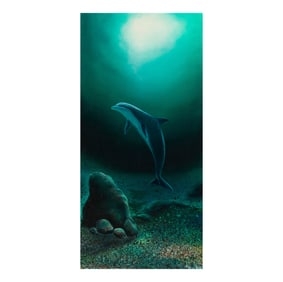 Robert Wyland, American B. 1956, Dolphin
