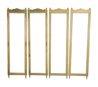 A Painted Dressing Screen Frame