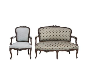 A Louis XV-Style Canape and Fauteuil