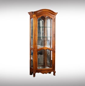 An Ethan Allen Provincial-Style Vitrine Cabinet