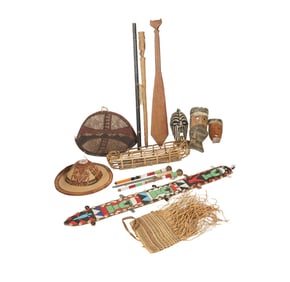 A Group of African Ceremonial and Decorative Artifacts