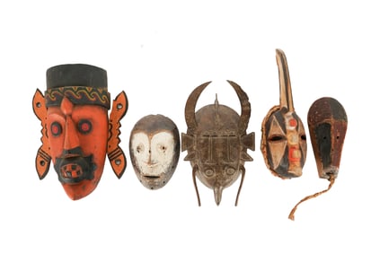 Five African Masks
