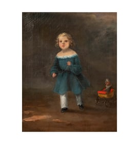 Artist Unknown: Child with Pull Toy