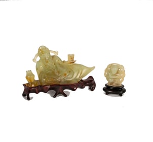 Two Chinese Jade Carvings