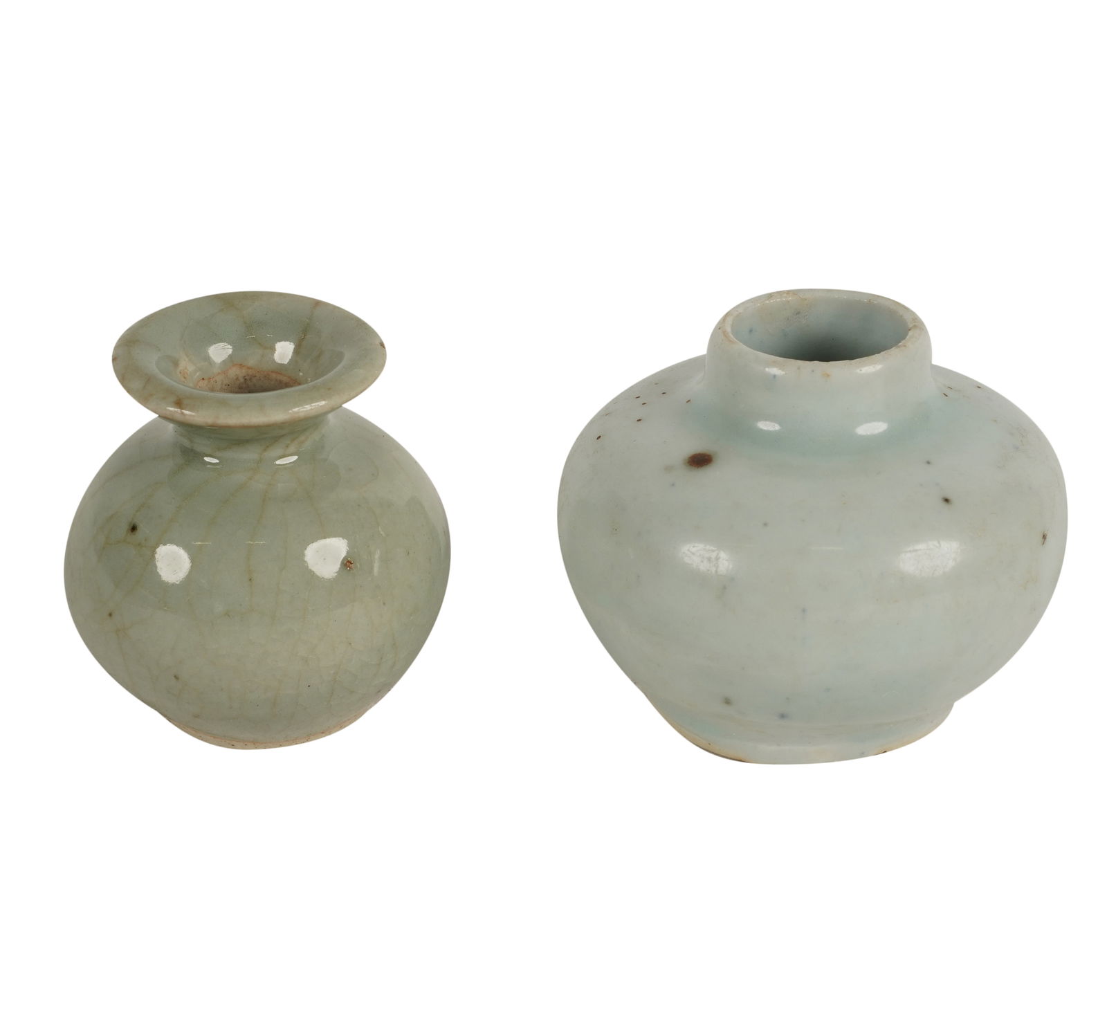 Two Chinese Celadon-Glazed Water Droppers (1 of 4)