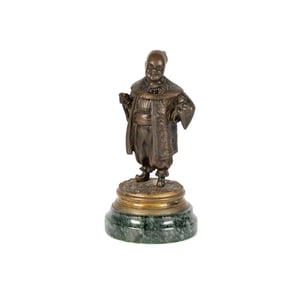 A Figural Inkwell