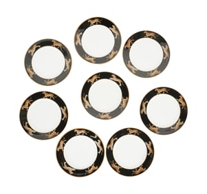 A Set of Eight Lynn Chase Porcelain Bread Plates